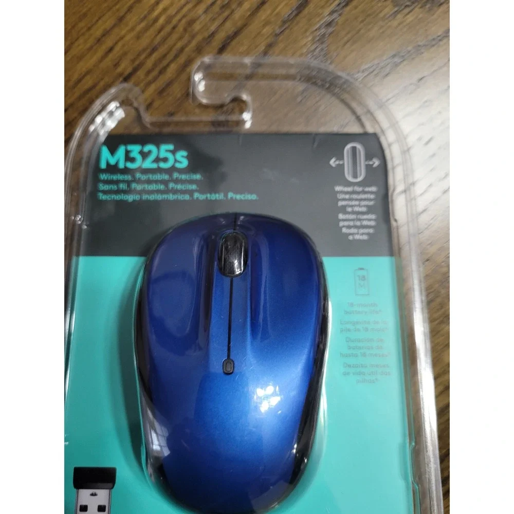 Logitech‎ M325s Wireless Portable Precision Mouse Blue